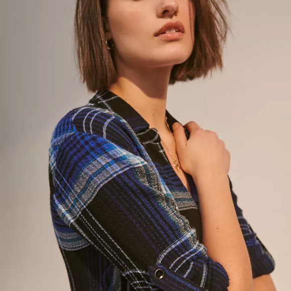 Anthropologie Cloth & Stone Geri Plaid Maxi Dress - Picture 4 of 8